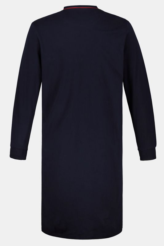 Chemise de nuit, collection Homewear, unie, manches longues, jusqu'à la taille 8 XL