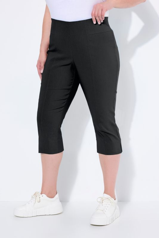 Corsaire en bengaline. Très extensible et infroissable. Taille élastique