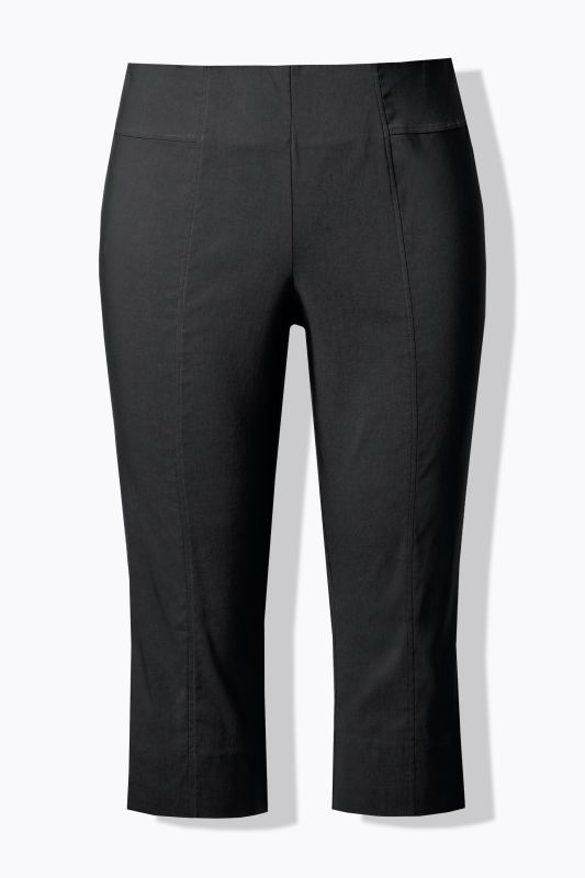 Corsaire en bengaline. Très extensible et infroissable. Taille élastique