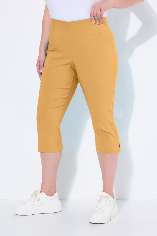 Corsaire en bengaline. Très extensible et infroissable. Taille élastique