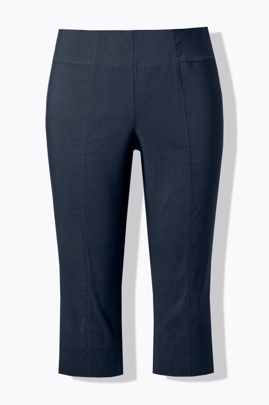 Corsaire en bengaline. Très extensible et infroissable. Taille élastique