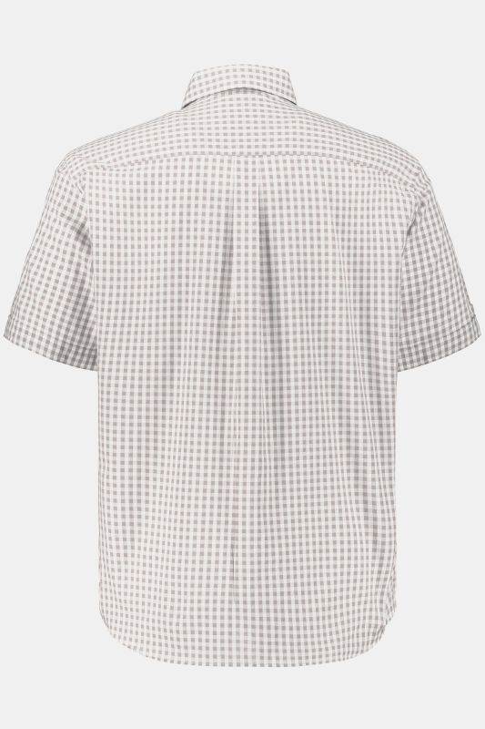 Chemise s'inspirant des tenues traditionnelles bavaroises, manches courtes et col Kent, coupe Modern Fit
