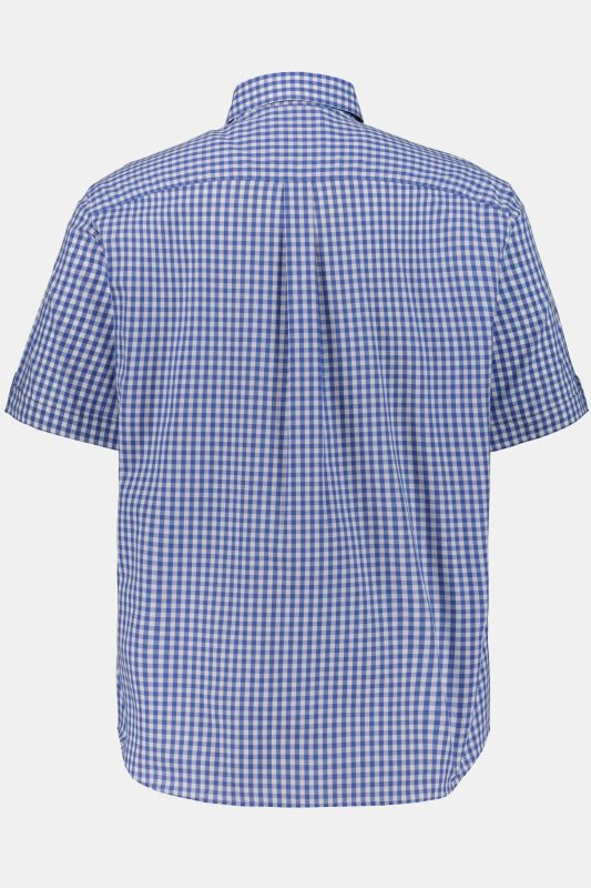 Chemise s'inspirant des tenues traditionnelles bavaroises, manches courtes et col Kent, coupe Modern Fit