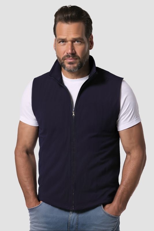 Gilet en polaire, col montant, collection Outdoor - jusqu'au 8 XL