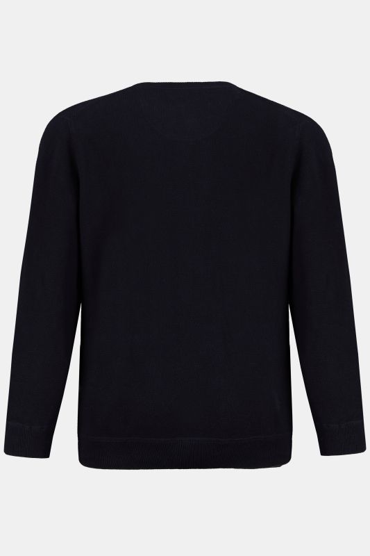 Pull en coton classique à col V