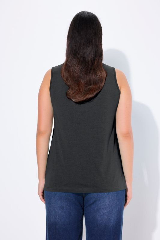 Débardeur coupe Classic Fit, bretelles larges et décolleté en V