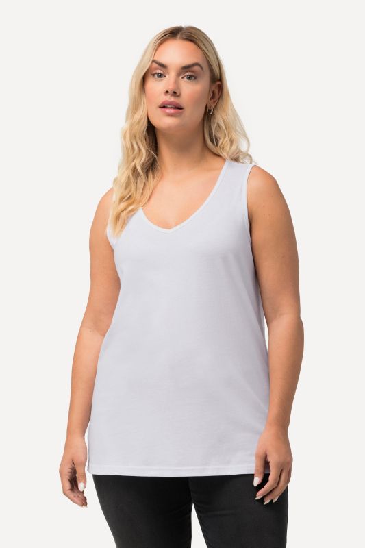 Débardeur coupe Classic Fit, bretelles larges et décolleté en V