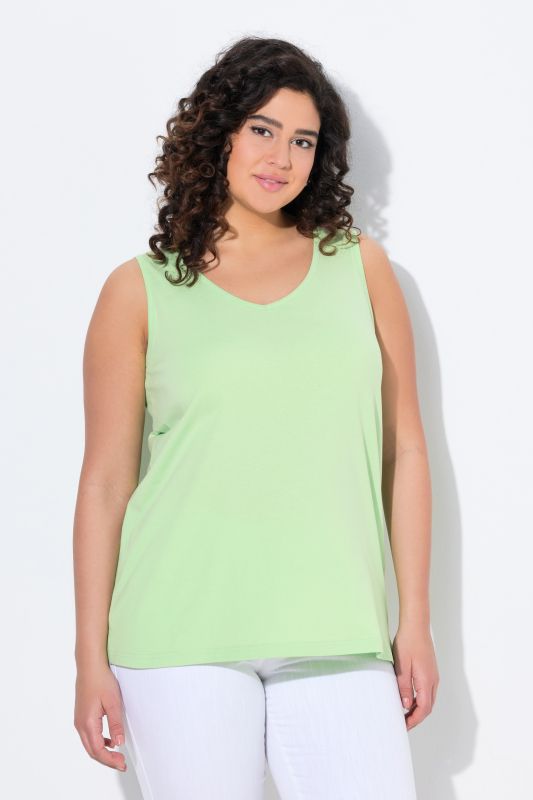 Débardeur coupe Classic Fit, bretelles larges et décolleté en V