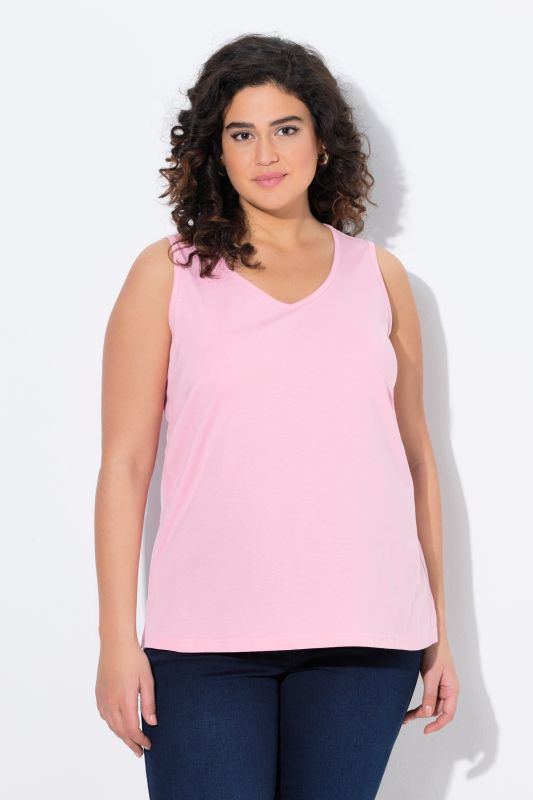 Débardeur coupe Classic Fit, bretelles larges et décolleté en V