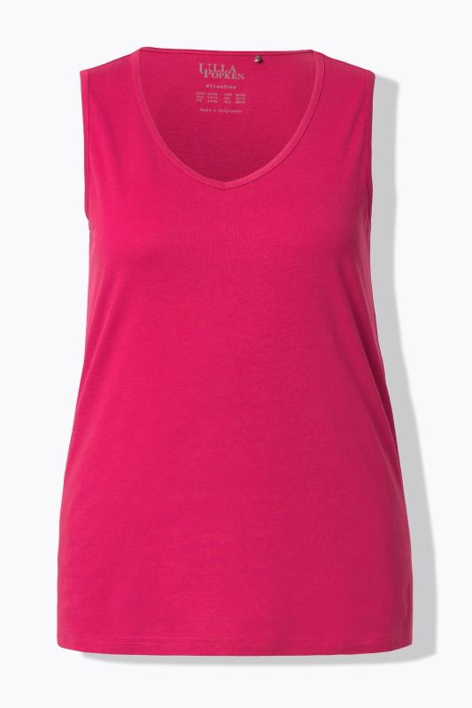 Débardeur coupe Classic Fit, bretelles larges et décolleté en V