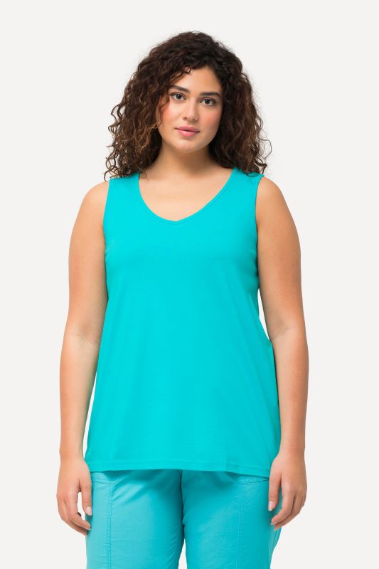Débardeur coupe Classic Fit, bretelles larges et décolleté en V