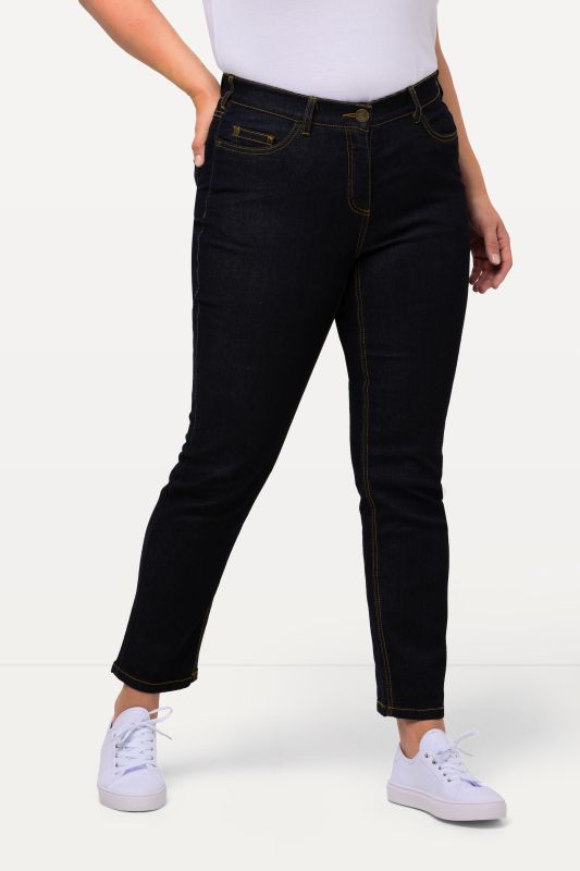 Jean Sammy avec ceinture confortable, coupe Slim Fit, 5 poches