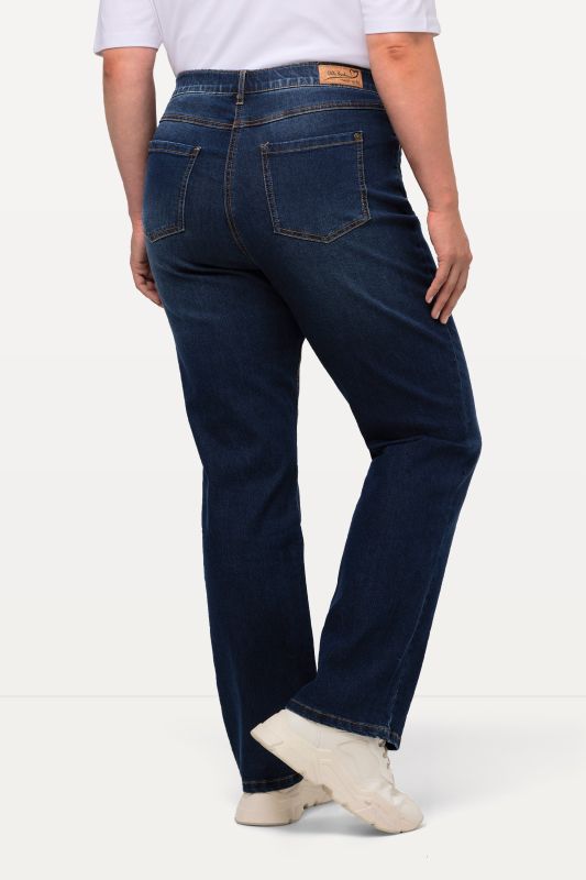 Jean Mandy coupe droite 5 poches, taille confortable et tissu stretch