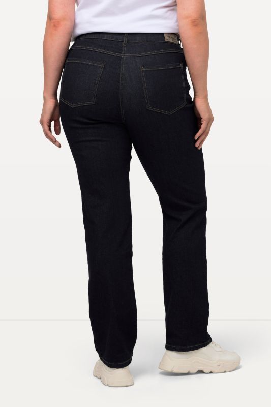 Jean Mandy coupe droite 5 poches, taille confortable et tissu stretch