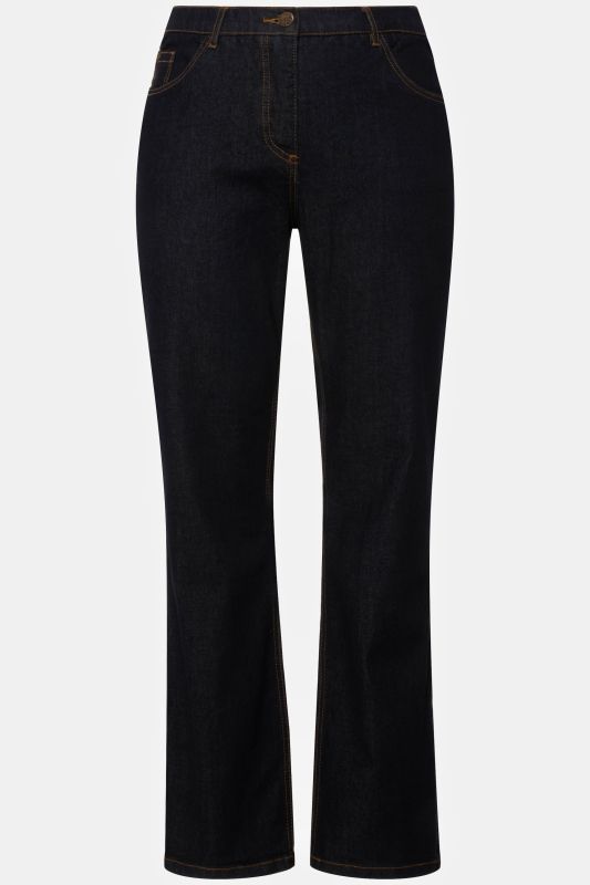 Jean Mandy coupe droite 5 poches, taille confortable et tissu stretch