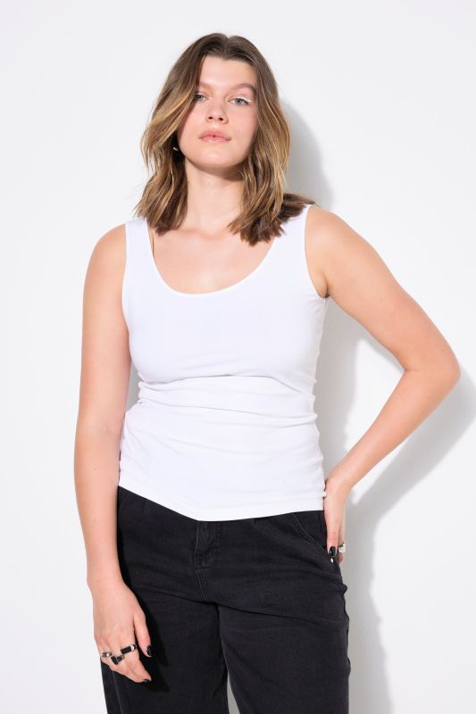 Top Basic, encolure large, jersey stretch