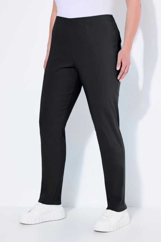 Pantalon en tissu bengaline stretch, coupe Sienna jambe étroite, taille élastique