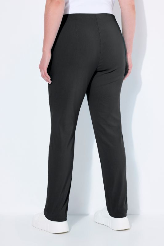 Pantalon en tissu bengaline stretch, coupe Sienna jambe étroite, taille élastique