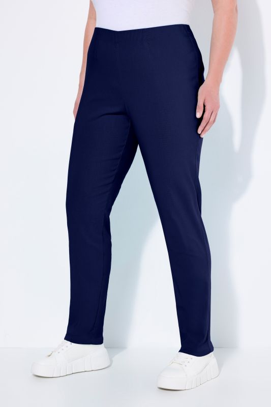 Pantalon en tissu bengaline stretch, coupe Sienna jambe étroite, taille élastique