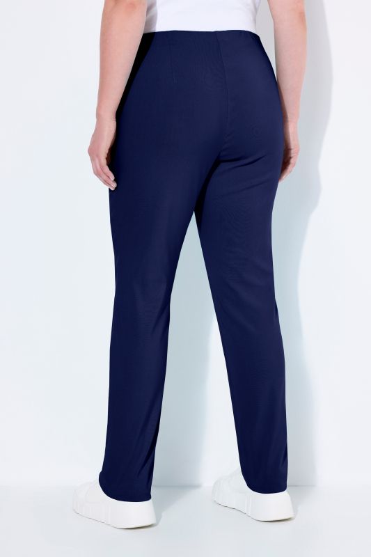 Pantalon en tissu bengaline stretch, coupe Sienna jambe étroite, taille élastique