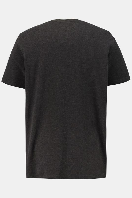 T-shirt Henley, collection Basic. Manches courtes et patte de boutonnage
