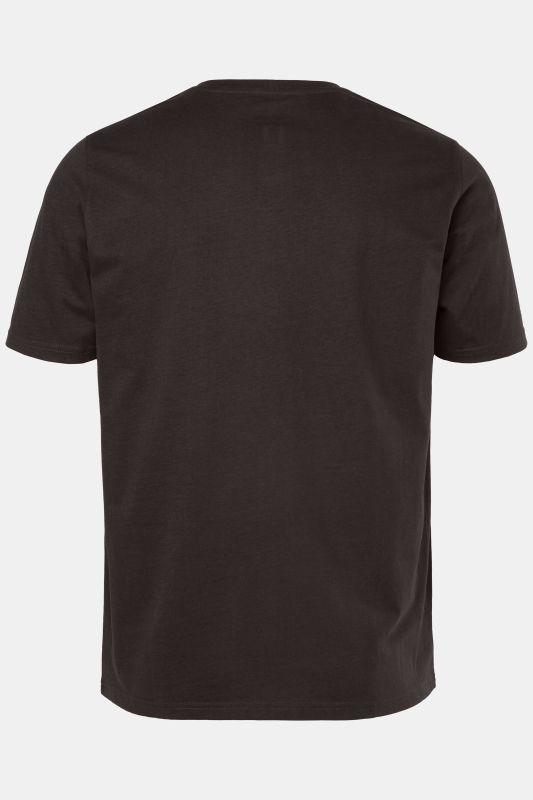 T-shirt Henley, collection Basic. Manches courtes et patte de boutonnage
