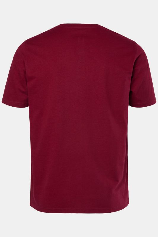 T-shirt Henley, collection Basic. Manches courtes et patte de boutonnage