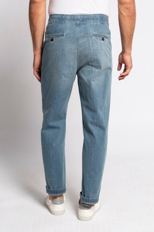 Pantalon aspect jean, 4 poches, coupe Relaxed Fit
