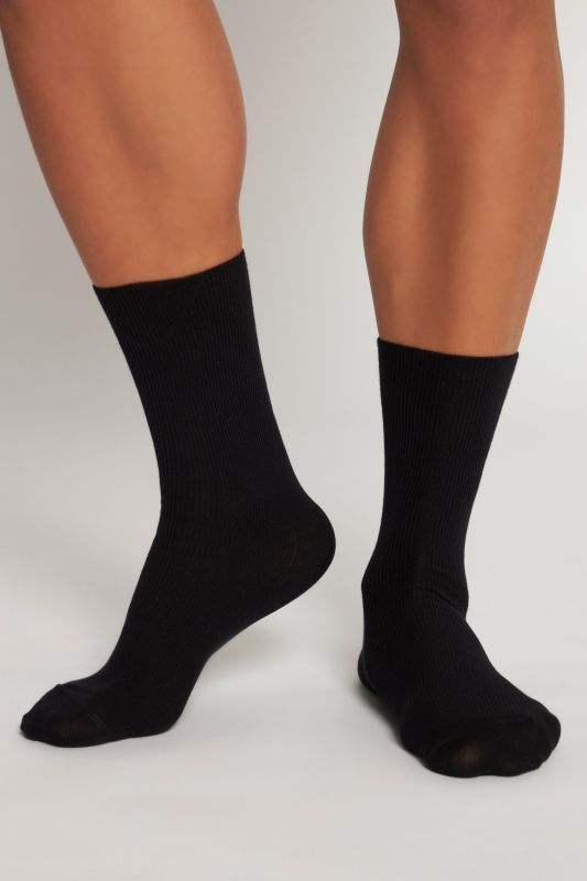 Chaussettes en lot de 2, sans bord élastique