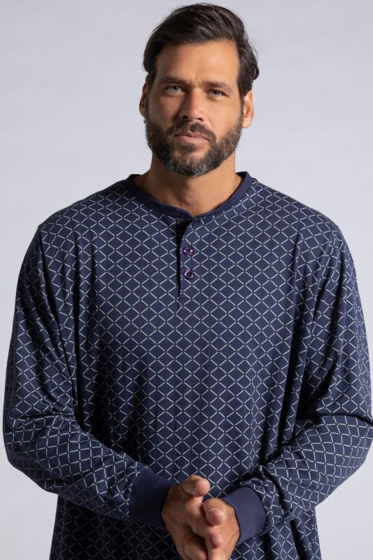 Chemise de nuit, uni, manches longues, jusqu'au 8 XL