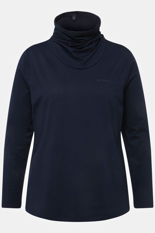 T-shirt technique de ski, avec snood. Sèche rapidement. Manches longues.