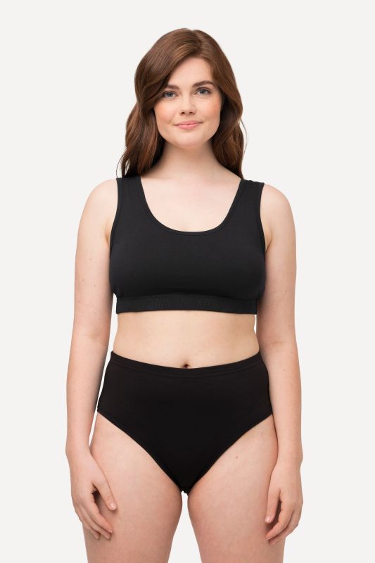 Brassière en coton bio. Bretelles larges