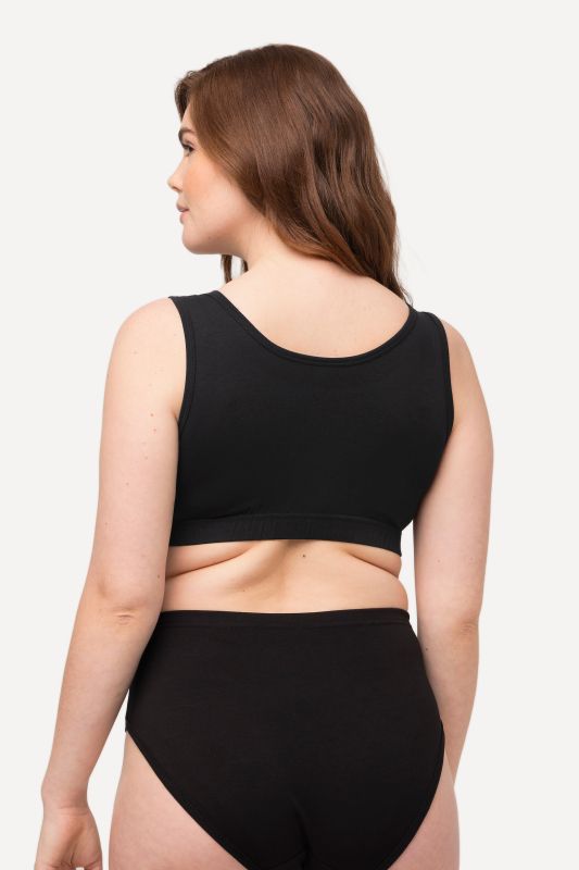 Brassière en coton bio. Bretelles larges