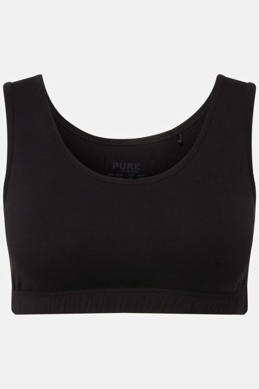 Brassière en coton bio. Bretelles larges