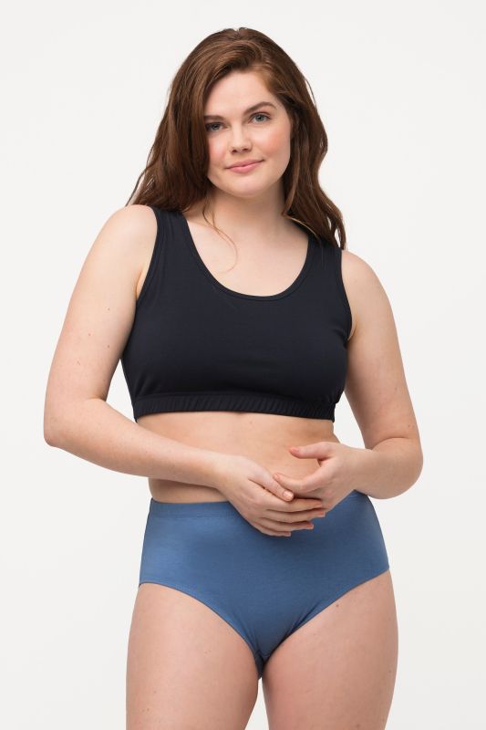 Brassière en coton bio. Bretelles larges