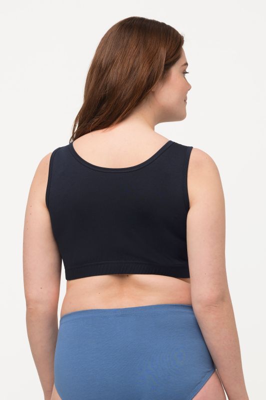 Brassière en coton bio. Bretelles larges