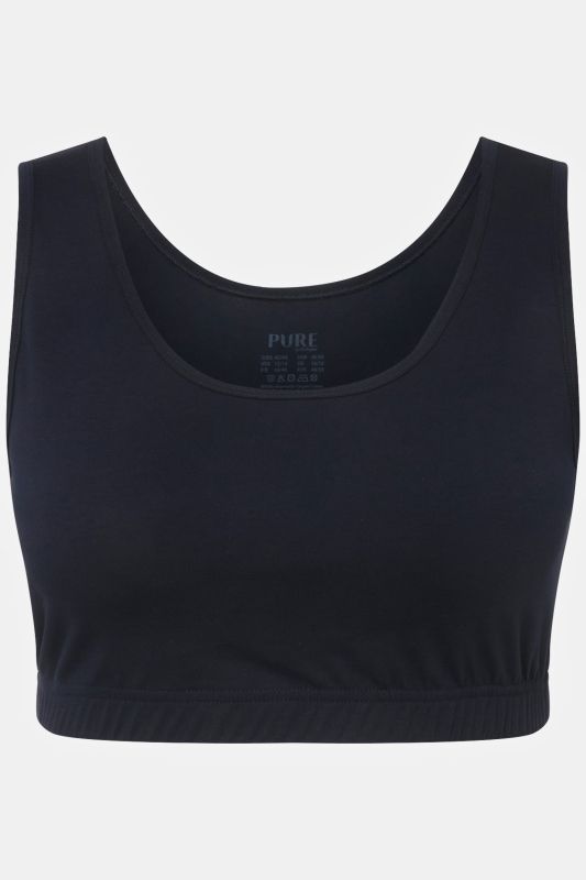 Brassière en coton bio. Bretelles larges