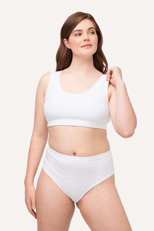Brassière en coton bio. Bretelles larges