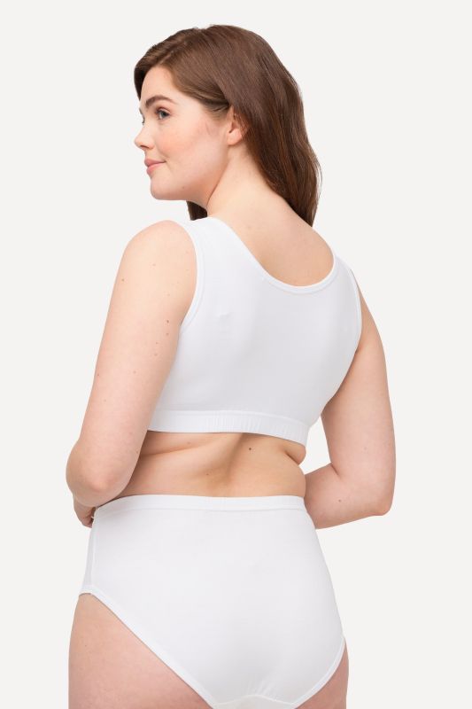Brassière en coton bio. Bretelles larges