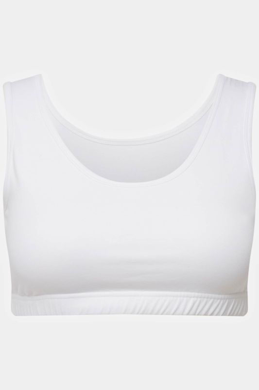 Brassière en coton bio. Bretelles larges