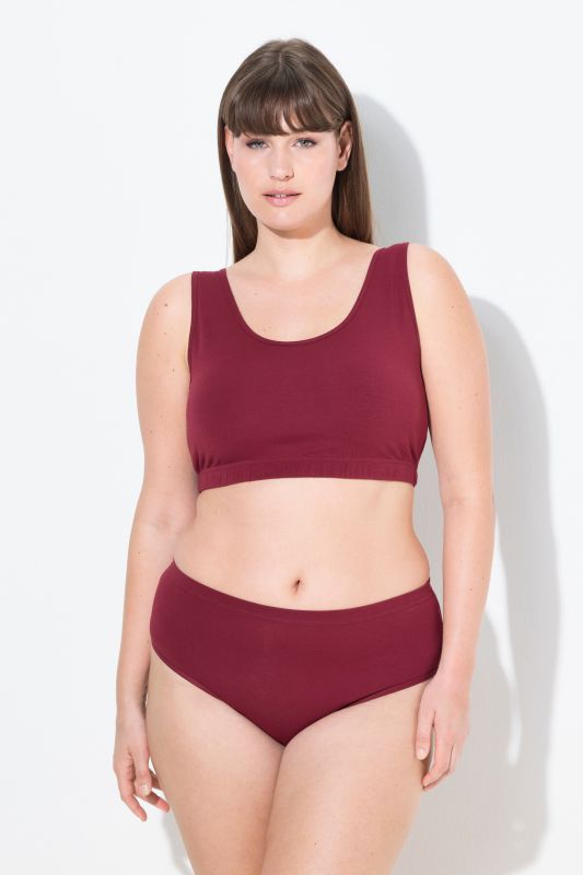 Brassière en coton bio. Bretelles larges