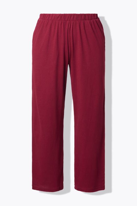 Pantalon de pyjama, couleur unie, jambe droite