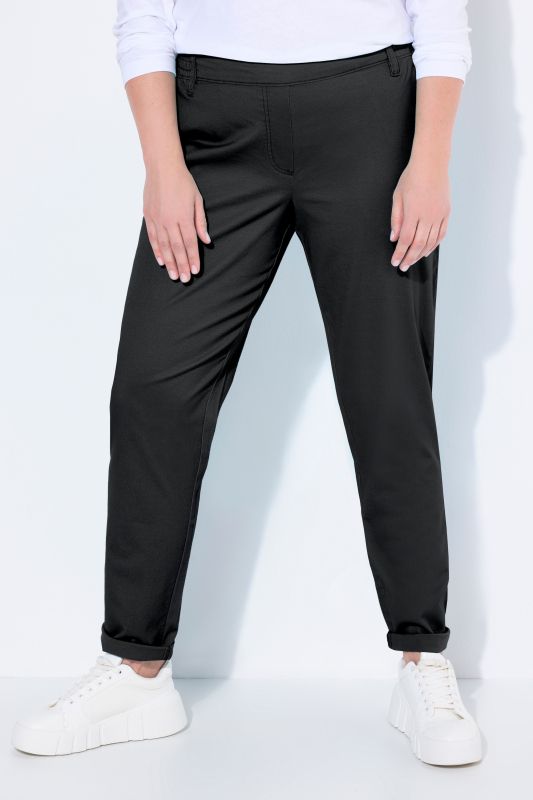Chino Rena. Jambe carotte. Taille partiellement élastique