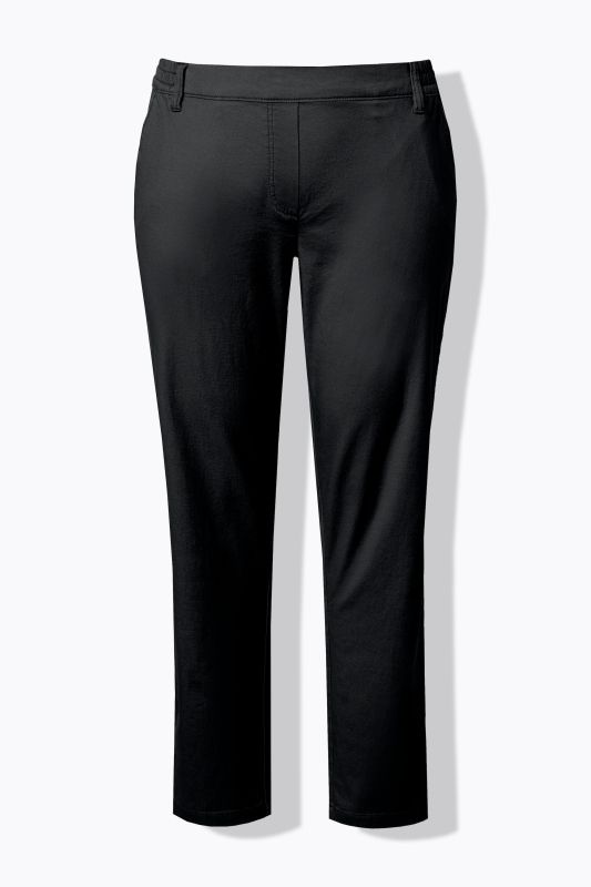 Chino Rena. Jambe carotte. Taille partiellement élastique