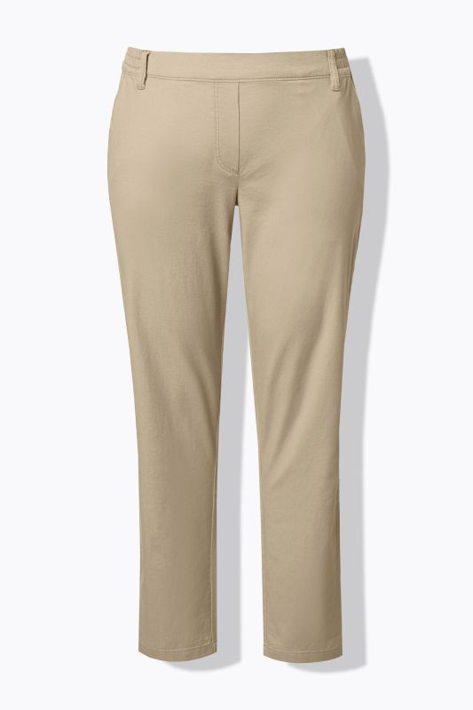Chino Rena. Jambe carotte. Taille partiellement élastique