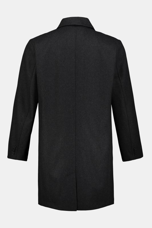 Manteau en laine mélangée déperlante, col de chemise, jusqu'au 8 XL