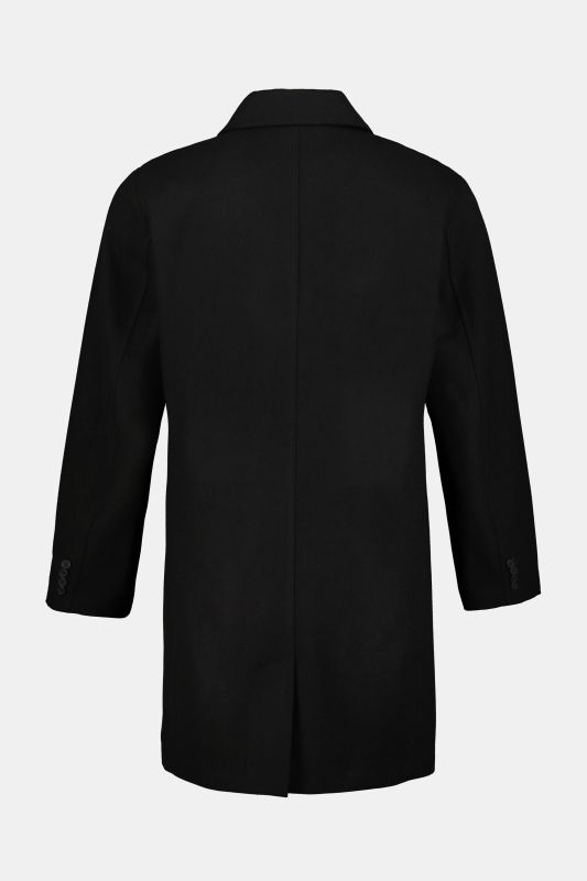 Manteau en laine mélangée déperlante, col de chemise, jusqu'au 8 XL