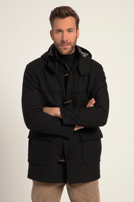 Duffle-coat déperlant avec boutons ovales, jusqu'au 8 XL