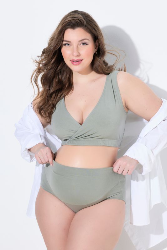 Culotte Bellieva à large ceinture, en coton bio certifié GOTS