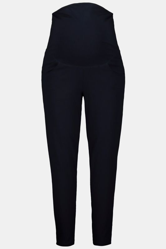 Legging Bellieva avec taille élastique large, coupe Skinny. Coton bio, GOTS